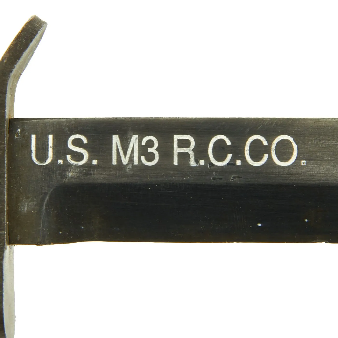 Original U.S. WWII Blade Marked M3 Fighting Knife by Robeson Cutlery with M8A1 Scabbard