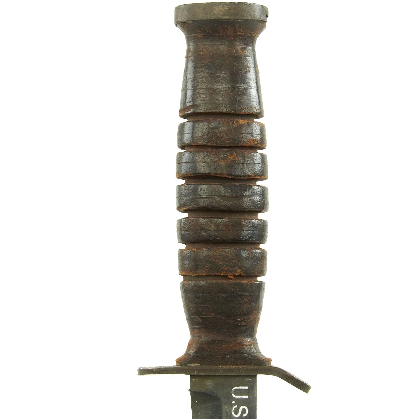 Original U.S. WWII Blade Marked M3 Fighting Knife by Robeson Cutlery with M8A1 Scabbard