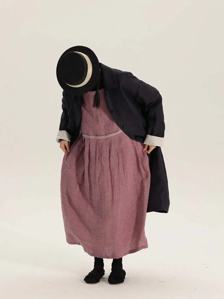 Washed Linen Vest Long Dress【s0000006905】