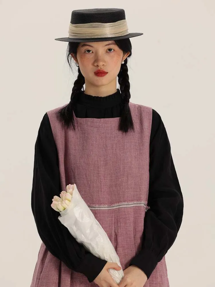 Washed Linen Vest Long Dress【s0000006905】
